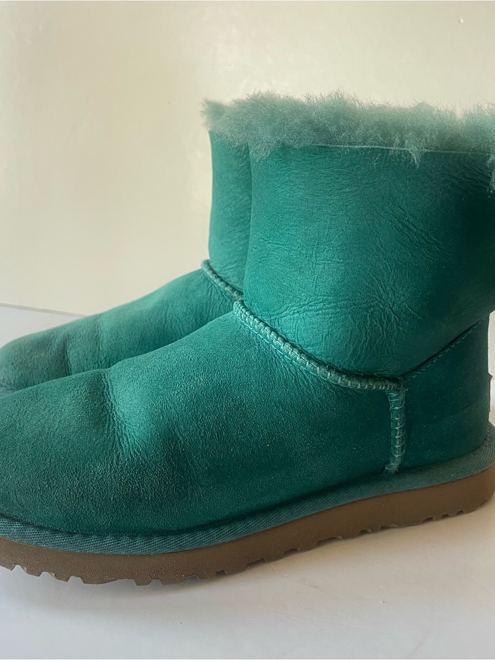 UGG Australia Mini Bauble Teal Green Boots Size 6